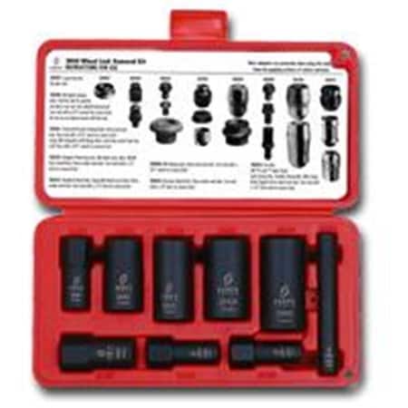 Sunex Sunex SUN2840 9 Piece 1/2 Inch Drive Wheel Lock Removal Kit SUN2840